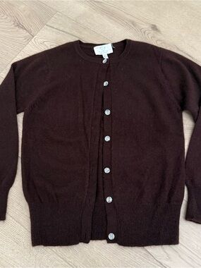 CZ by Carolina Zapf - Girls Brown Cardigan Sweater